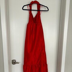 "Isabel" Maxi Dress: Free People, Red Dress- Small